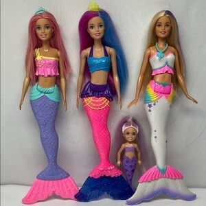 Barbie Mermaid Doll Collection with Pink and Purple Tails